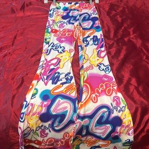 Long Graffiti pants NWOT